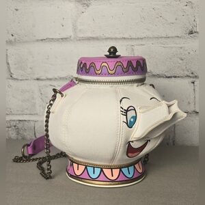 Disney Loungefly Mrs. Potts Teapot Crossbody Bag Beauty and the Beast Purse NWOT